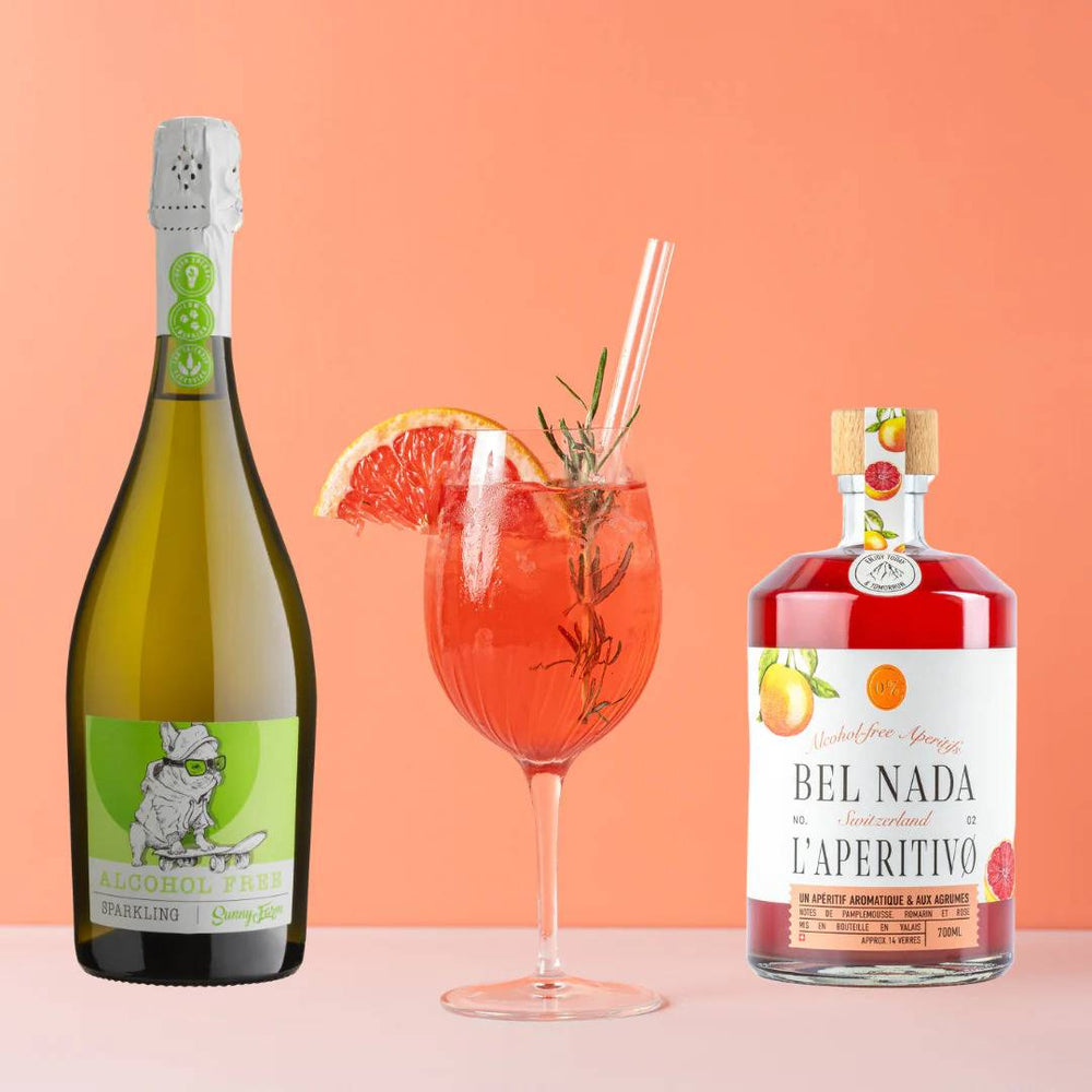 
                  
                    THE BEL SPRITZ TASTING BUNDLE with a glass of non-alcoholic spritzer in between
                  
                