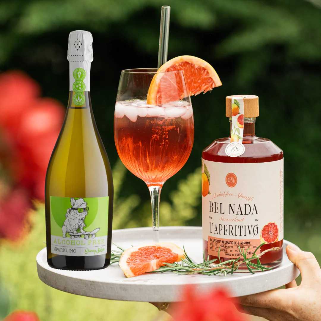 THE BEL SPRITZ TASTING BUNDLE with a glass in between
